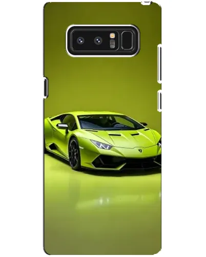 Чехол для Samsung Galaxy Note 8 (N950) с картинкой «Салатовый Lamborghini Huracan»