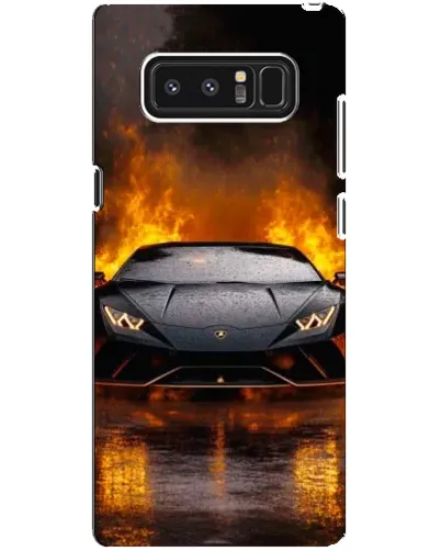 Чехол для Samsung Galaxy Note 8 (N950) с картинкой «Lamborghini в огне»