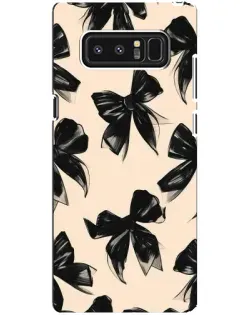 Чехол для Samsung Galaxy Note 8 (N950) с картинкой «Паттерн черные банты» Чехол для Samsung Galaxy Note 8 (N950) с картинкой «Паттерн черные банты»