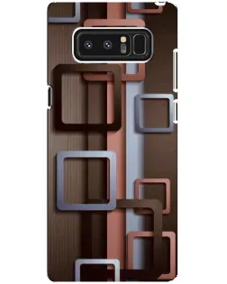 Чехол для Samsung Galaxy Note 8 (N950) с картинкой «Коричневые объемные квадраты» Чехол для Samsung Galaxy Note 8 (N950) с картинкой «Коричневые объемные квадраты»