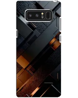 Чехол для Samsung Galaxy Note 8 (N950) с картинкой «Черные геометрические блоки»