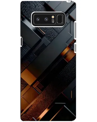 Чехол для Samsung Galaxy Note 8 (N950) с картинкой «Черные геометрические блоки» Чехол для Samsung Galaxy Note 8 (N950) с картинкой «Черные геометрические блоки»