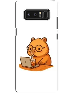 Чехол для Samsung Galaxy Note 8 (N950) с картинкой «Капибара с ноутбуком» Чехол для Samsung Galaxy Note 8 (N950) с картинкой «Капибара с ноутбуком»