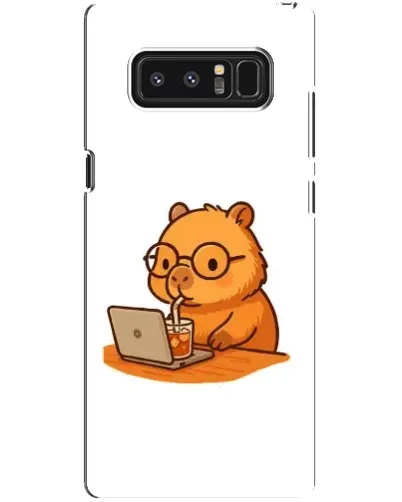 Чехол для Samsung Galaxy Note 8 (N950) с картинкой «Капибара с ноутбуком» Чехол для Samsung Galaxy Note 8 (N950) с картинкой «Капибара с ноутбуком»