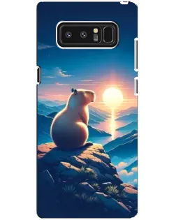 Чехол для Samsung Galaxy Note 8 (N950) с картинкой «Закат солнца с капибарой» Чехол для Samsung Galaxy Note 8 (N950) с картинкой «Закат солнца с капибарой»
