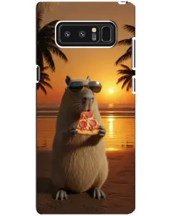 Чехол для Samsung Galaxy Note 8 (N950) с картинкой «Капибара с пиццей» Чехол для Samsung Galaxy Note 8 (N950) с картинкой «Капибара с пиццей»