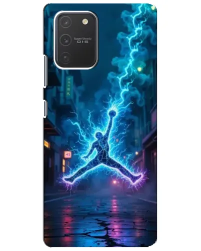 Чехол для Samsung Galaxy S10 Lite с картинкой «Jordan Gold Jumpman»