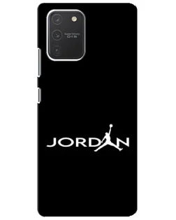 Чехол для Samsung Galaxy S10 Lite с картинкой «Jordan White Logo»