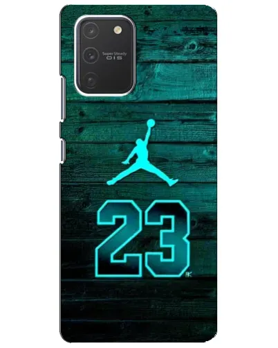 Чехол для Samsung Galaxy S10 Lite с картинкой «Jordan Cyan 23»