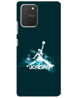 Чехол для Samsung Galaxy S10 Lite с картинкой «Jordan Blue Fire»