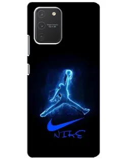 Чехол для Samsung Galaxy S10 Lite с картинкой «Jordan Neon Blue»