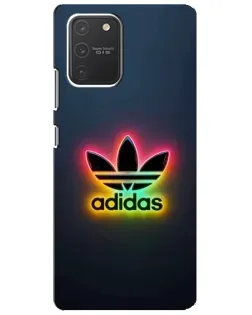 Чехол для Samsung Galaxy S10 Lite с картинкой «Неоновый Adidas»