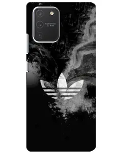 Чехол для Samsung Galaxy S10 Lite с картинкой «Абстрактный дым Adidas»