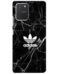Чехол для Samsung Galaxy S10 Lite с картинкой «Белый мрамор Adidas»