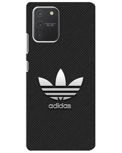 Чехол для Samsung Galaxy S10 Lite с картинкой «Adidas Карбоновая текстура»