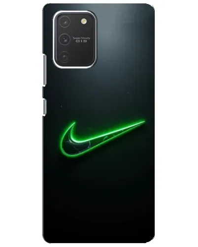 Чехол для Samsung Galaxy S10 Lite с картинкой «Неоновый контур Nike» Чехол для Samsung Galaxy S10 Lite с картинкой «Неоновый контур Nike»
