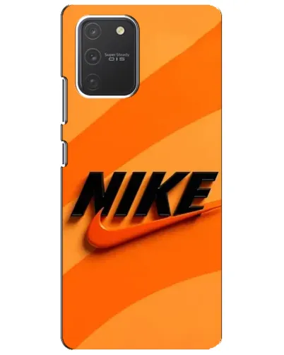 Чехол для Samsung Galaxy S10 Lite с картинкой «Оранжевый драйв Nike» Чехол для Samsung Galaxy S10 Lite с картинкой «Оранжевый драйв Nike»