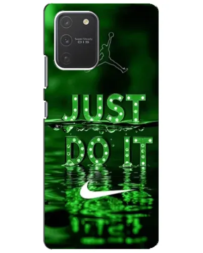 Чехол для Samsung Galaxy S10 Lite с картинкой «Зеленый неоновый Nike» Чехол для Samsung Galaxy S10 Lite с картинкой «Зеленый неоновый Nike»