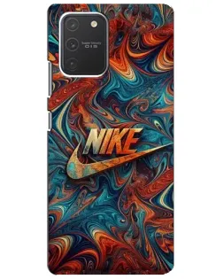 Чехол для Samsung Galaxy S10 Lite с картинкой «Nike в абстракции»
