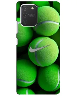 Чехол для Samsung Galaxy S10 Lite с картинкой «Теннисные мячи Найк»