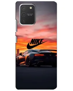 Чехол для Samsung Galaxy S10 Lite с картинкой «Nike и суперкар»
