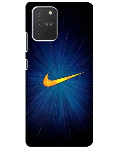 Чехол для Samsung Galaxy S10 Lite с картинкой «Синий пульс Nike» Чехол для Samsung Galaxy S10 Lite с картинкой «Синий пульс Nike»