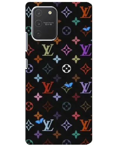 Чехол для Samsung Galaxy S10 Lite с картинкой «Цветная монограмма LV»