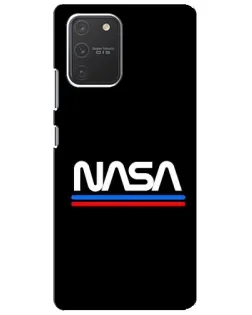 Чехол для Samsung Galaxy S10 Lite с картинкой «NASA — классика Red Blue»