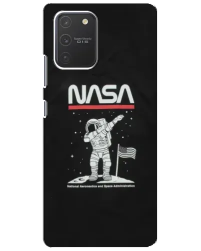 Чехол для Samsung Galaxy S10 Lite с картинкой «NASA — шагаем по Луне»