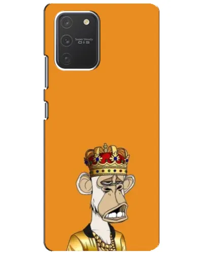 Чехол для Samsung Galaxy S10 Lite с картинкой «Золотая обезьяна Bored Ape» Чехол для Samsung Galaxy S10 Lite с картинкой «Золотая обезьяна Bored Ape»