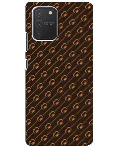 Чехол для Samsung Galaxy S10 Lite с картинкой «Gucci — золотые диагонали»