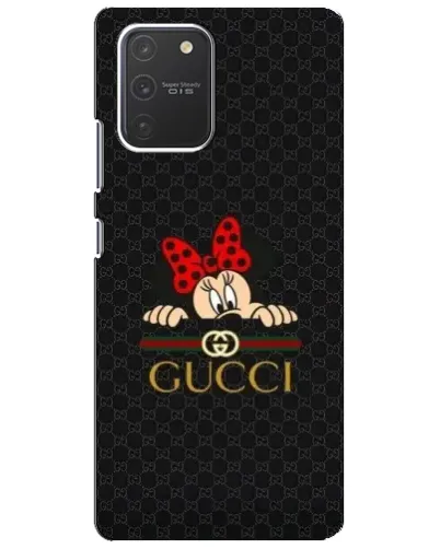 Чехол для Samsung Galaxy S10 Lite с картинкой «Минни Маус Gucci — черный»