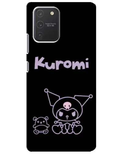 Чехол для Samsung Galaxy S10 Lite с картинкой «Kuromi — черный минимализм»