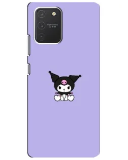 Чехол для Samsung Galaxy S10 Lite с картинкой «Kuromi — фиолетовый минимализм»