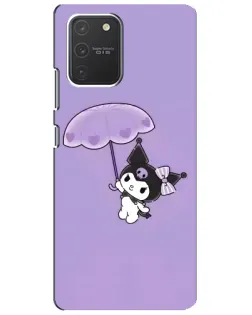 Чехол для Samsung Galaxy S10 Lite с картинкой «Kuromi с зонтиком»
