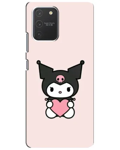 Чехол для Samsung Galaxy S10 Lite с картинкой «Kuromi и сердце»