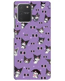 Чехол для Samsung Galaxy S10 Lite с картинкой «Kuromi — паттерн»