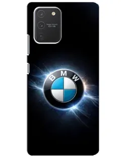 Чехол для Samsung Galaxy S10 Lite с картинкой «BMW — неоновое сияние» Чехол для Samsung Galaxy S10 Lite с картинкой «BMW — неоновое сияние»