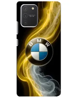 Чехол для Samsung Galaxy S10 Lite с картинкой «Золотистый дым BMW» Чехол для Samsung Galaxy S10 Lite с картинкой «Золотистый дым BMW»