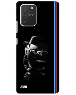Чехол для Samsung Galaxy S10 Lite с картинкой «Силуэт BMW в темноте» Чехол для Samsung Galaxy S10 Lite с картинкой «Силуэт BMW в темноте»