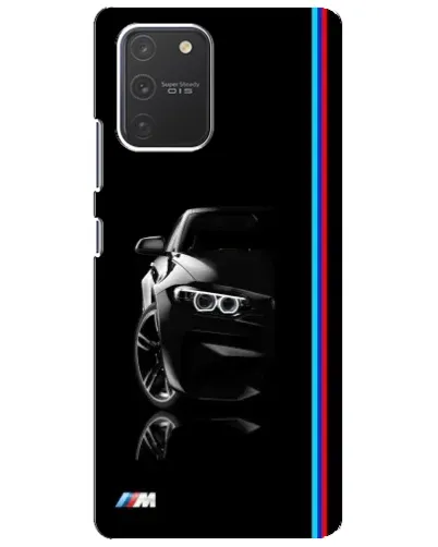 Чехол для Samsung Galaxy S10 Lite с картинкой «Силуэт BMW в темноте»