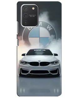 Чехол для Samsung Galaxy S10 Lite с картинкой «BMW в белом дыму» Чехол для Samsung Galaxy S10 Lite с картинкой «BMW в белом дыму»