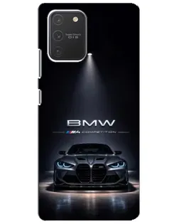 Чехол для Samsung Galaxy S10 Lite с картинкой «BMW сквозь ночной город» Чехол для Samsung Galaxy S10 Lite с картинкой «BMW сквозь ночной город»