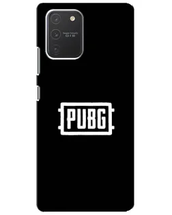 Чехол для Samsung Galaxy S10 Lite с картинкой «Лого BMW — металлический блеск»