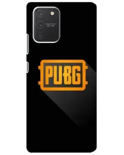 Чехол для Samsung Galaxy S10 Lite с картинкой «PUBG — рамка лого»