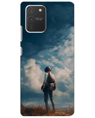Чехол для Samsung Galaxy S10 Lite с картинкой «Герой PUBG на скале» Чехол для Samsung Galaxy S10 Lite с картинкой «Герой PUBG на скале»