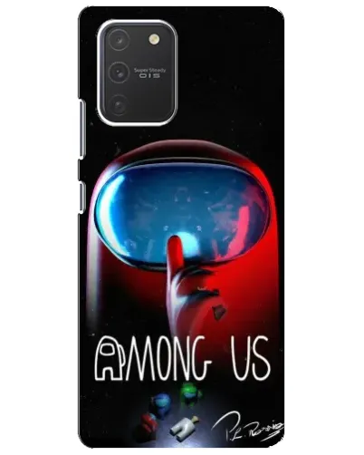Чехол для Samsung Galaxy S10 Lite с картинкой «Красный импостер — макро» Чехол для Samsung Galaxy S10 Lite с картинкой «Красный импостер — макро»
