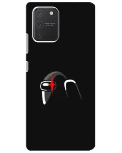 Чехол для Samsung Galaxy S10 Lite с картинкой «Among Us шлем»