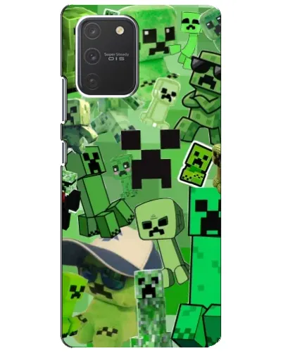Чехол для Samsung Galaxy S10 Lite с картинкой «Криперы Minecraft» Чехол для Samsung Galaxy S10 Lite с картинкой «Криперы Minecraft»