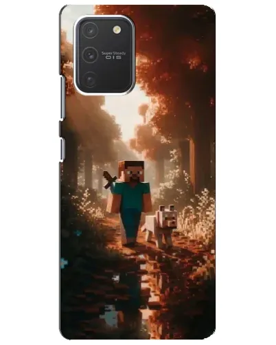 Чехол для Samsung Galaxy S10 Lite с картинкой «Стив в лесу» Чехол для Samsung Galaxy S10 Lite с картинкой «Стив в лесу»